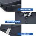 Mens Golf Shirt Short Sleeve Moisture Wicking Dry Fit Performance Solid Casual Pique Collared Golf Polo Shirts for Men (Blue, L)