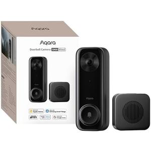Aqara Doorbell Camera G400 with Chime, Wired/PoE, HomeKit Secure Video, 2K HD Head-to-toe View, 2-Way Audio, 2.4/5GHz Wi-Fi 6, Supports Alexa/Google/SmartThings, Local Detection & 24/7 Recording, IP65