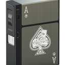 Cigarette Case with Lighter, Cigarette Case King Size for Men Women, Ace of Spades