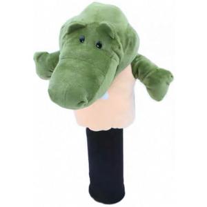 Golf Club Driver Fairway Wood Head Cover Cute Green Crocodile Alligator Plush Cartoon