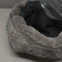 INVENHO Small Dog Bed for Small Dogs, Cat Beds for Indoor Cats Washable, Orthopedic Dog Bed, Warming Soft Calming Sleeping Puppy Bed Durable Pet Bed with Anti-Slip Bottom S (20"x19"x6") (Dark Grey)