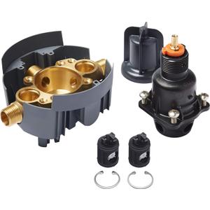 KOHLER K-8304-KS-NA Rite-Temp Pressure-Balancing Valve Body and Cartridge Kit with Service Stops, Shower Valve System, 5.0 GPM, Simple Installation & Maintenance (One Size (Single Unit))