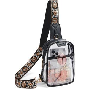 Crossbody Bags for Women Men Sling Bag 5 Pockets Fanny Pack Sling Backpack Chest Daypack Travel Purse Anti Theft