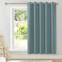 NICETOWN Room Darkening Curtains for Bedroom, Greyish Blue Thermal Insulated Drapes 72 inches Long for Office, Loft, Guestroom (1 Panel, 70" Wide per Panel)
