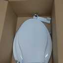 KOHLER K4732-RL-0 Transitions Elongated Toilet Seat Closed-Front with Integrated Child-Size Seat, Quiet-Close, and Grip-Tight Bumpers, White