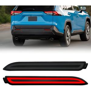 Rear Bumper Reflector Lights For Toyota RAV4 Sienna Matrix Venza Avalon Reiz LED Brake Light with Turn Signal Smoked Lens