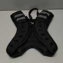 ZELUS Weighted Vest, 12lb Weight Vest with Reflective Stripe for Workout, Strength Training, Running, Fitness, Muscle Building, Weight Loss, Weightlifting (Black)