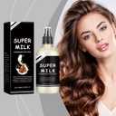 2 Pcs Super Milk Conditioning Hair Primer, Super Milk Conditioner Hair Detangler Spray, Softening, Moisturizing, Nourishing, Smooth Hair Care, Suitable for All Hair Types 