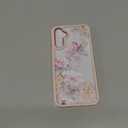 DagoRoo for Samsung Galaxy A14 5G Case with Tempered Glass Screen Protector [2 Pack],[Military Grade Protective] Slim Soft TPU & Hard PC,Girls Women Crystal Clear Flower Pattern Case-Ranunculus/Pink