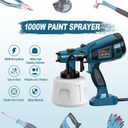 Paint Sprayer Tool 1000W High Power Electric Spray Paint GunEasy to Clean for Furniture Cabinets House Painting