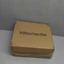 4X6 Picture Frame Set of 10, Display Pictures 3.5X5 with Mat or 4X6 without Mat, Photo Frames for Wall Mounting or Table Top Display, Gold