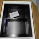 Solid Wood 14 X 24 Recessed Medicine Cabinet,3-Tier, Medicine Cabinet Organizer,Wall Niche, Bathroom Wall Cabinet, Recessed Bathroom Cabinet, Bathroom Cabinet with Storage Black