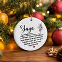 shiviody Yaya Gifts Ornament, Grandma Gifts from Grandchildren, Mothers Day Grandmother Birthday Gift, Thank You Gift for Grandma, Yaya Definition Decoration Ceramic Hanging Ornament
