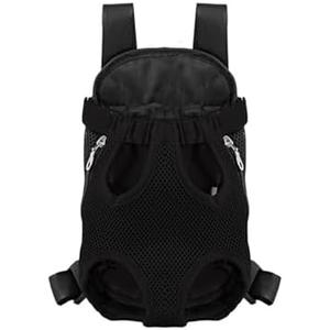 uvbws Black pet Carrier Backpack, Dog Carriers for Small Dogs Backpack, Soft and Durable Small Dog Chest Backpack, Suitable for Walking/Hiking/Camping/Traveling L