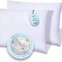 Casper Sleep Down Pillow for Sleeping, Standard, White, Two Pack