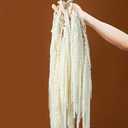 5Pcs Dried Amaranthus Hanging Flowers, 23" White Preserved Natural Wisteria for Wedding Arch, Fall Thanksgiving, Table Centerpiece, Wall Hanging Lover Tears, Floral Arrangement, Farmhouse Decor