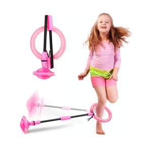 Skip Ball, Portable Foldable Colorful Flash Wheel Swing Ball, Kids Toys for Girls & Boys, Sports Fitness Toys for Kids & Adults. Gifts for Mom Women & Girls Toys Age 5-10 Years