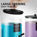 Glass Laundry Detergent Dispenser, 128 oz / 3.5L Fabric Softener Dispenser for Laundry Room Organization, Detergent Holder with 304 Spigot, Glass Soap Container (Black)