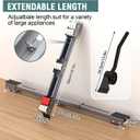 Appliance Rollers Heavy Duty,Max 36inch Extendable Appliance Sliders Anti-Slip with Lifter Lever Tool,Easily Move Washer,Dryer Machines,Furniture, Refrigerators Base Stand
