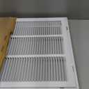 18" X 12 Steel Return Air Filter Grille for 1" Filter - Removable Face/Door - HVAC Duct Cover - Flat Stamped Face - White [Outer Dimensions: 20.5 X 13.75]