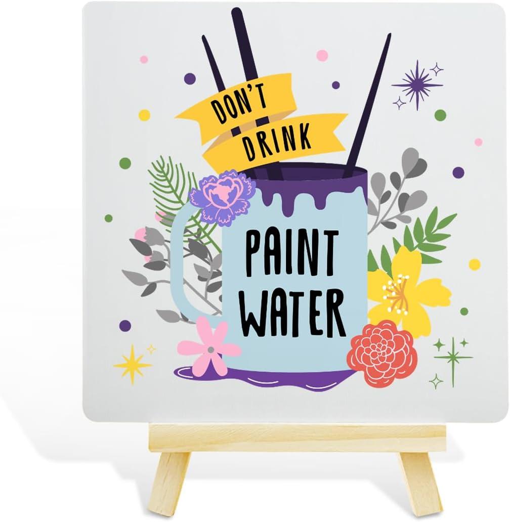 7 x Painting Gifts for Women Men, Birthday Christmas Gifts for Artist Art Lover Students Painter, Art Lover Gifts for Teacher, Artist Birthday Gifts for Women Men, Don't Drink Paint Water