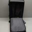 20 Expandable Carry on Luggage Front Opening, 22x14x9 Airline Approved Hardshell Spinner Carry-on Suitcase with Wheels, TSA Lock, Lightweight Durable Travel Luggage (Black, 20 inch)