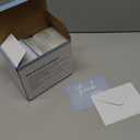 100 Bulk Light blue Thank You Cards with white Envelopes and stickers - 4 Minimalistic Designs Blank Thank You Notes with Envelopes for business Wedding Bridal Gift Baby Shower Business Graduation