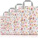Gonex Compression Packing Cubes, 3pcs/4pcs Expandable Storage Travel Luggage Bags Organizers