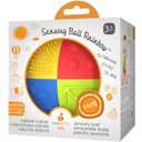 caaocho Pure Natural Rubber Sensory Ball Rainbow 3" - Sealed Hole, BPA Free Baby Ball Toy, for Sensory Play, for Sensory Development, Hole Free Baby Toy, Perfect Bouncer, Without Hole