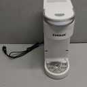 CHULUX Slim Single Serve Coffee Maker for K Pod, One Cup Coffee Maker Fits 7.3" Travel Mugs, Coffee Machine with 6 to 12oz Brew Sizes, Pearl White