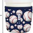 Sok It IceCreamSok Insulated Neoprene Cover (Baseball, Tapered Ice Cream Pints)