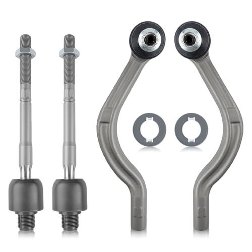 AUTOKAY Outer Tie Rod End and 2pcs Inner Tie Rod End for Maserati Ghibli Quattroporte 2014-2017 Inner Outer Tie Rod End Left Right Replaces 673000005 673000006