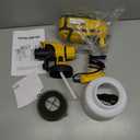 Paint Sprayer, Cosyjazz 1200W HVLP Spray Paint Gun with 5 Nozzles & 3 Spray Patterns, Adjustable Flow Control, 1400ml Container & Cleaning Tools, for House Painting, Fences, Cabinets, Walls etc.