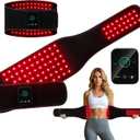 Red Light Therapy Belt for Body Back & Abdomen, 5000mAh Cordless Infrared Waist Wrap with 3 Red Light & 3 Pulse Model, Adjustable & Portable for Wellness/Relaxation