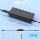 19V Power Supply Compatible with Asus Monitor 27 24 23 22 inch VX238H, VX238H-W, VX228, VX228H, VX248, VX248H, MX279H, VX239H, VX279H, VX229H, MX239H, LS248H, VG278Q Gaming Monitor Power Cord