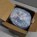 BEDELITE Fleece Throw Blanket for Couch - 300GSM Soft & Warm Fluffy Light Blue Blanket, Decorative and Giftable Striped Blankets for Women, Men, 50"x60"