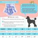 Reusable Dog Diapers Female, Pack of 3 Washable Highly Absorption Puppies Dogs Diapers for Period Heat Panties or Excitable Urination (Printing, L)