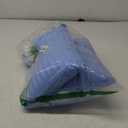 kinder Fluff Toddler Pillows (2pk) - The only Pillow for Kids 300T Cotton Shell & Down Alternative Fill - Machine Washable, Ideal Pillow for Kids Above 2 Years (10x15in - Blue) (Blue With Sateen Stripes)