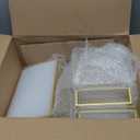 Gold Acrylic Sign Holder 5x7, 16 Pack Wedding Gold Frame Table Number Holders Vertical, Clear Picture Frames Flyer Stands Tables Menu Holder, Double Photo Paper Display Holder for Party, Home, Office