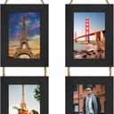 5x7 Wall Hanging Picture Frames Collage with 2 Opening Black Frames 2 Pack
