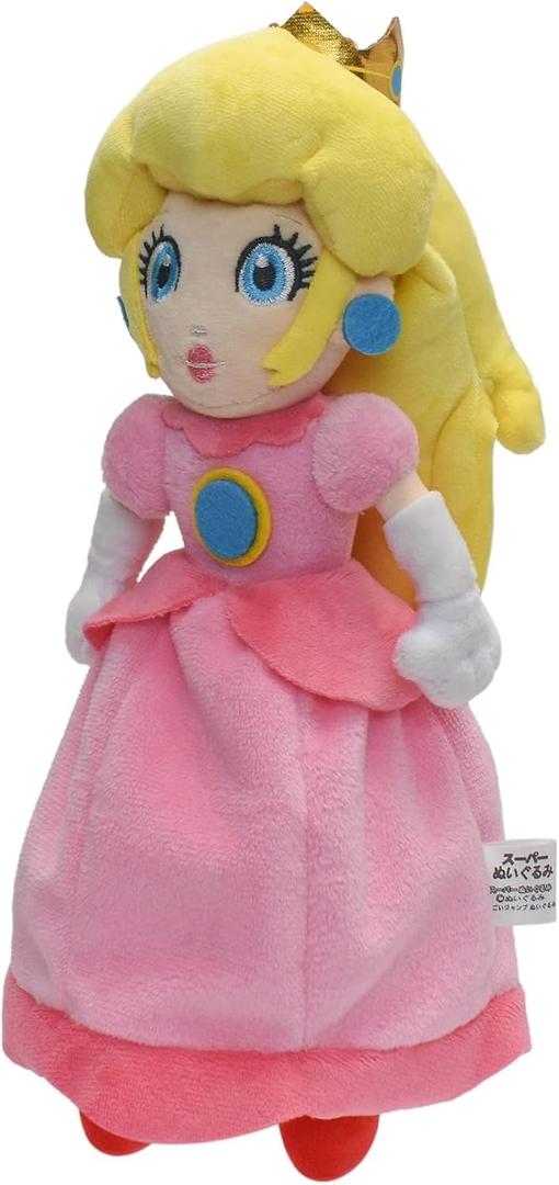 Princess Peach Plush Toy Princess Peach Doll Collection Mario Plush Stuffed Animals Toys 10 Inch (Pink Sweet Gift for Mario Fans