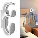 CPAP Hose Hanger with Anti-Unhook Feature - Damage-Free Hanging CPAP Mask Hook and CPAP Hose Holder Damage-Free Adhesive StripAvoids CPAP Hose Tangle and Allows You to Sleep Better (1)