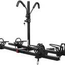 MEEVIZ Ebike Racks for Tow Hitch with Lock, 2 Bike Rack for Car Truck SUV RV Trailer, Hitch Bike Rack for Fat Tire, Mountain Bikes, Electric Bikes, EMTB and Standard Bicycles - 200 lbs Capacity