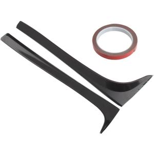 Rear Window Spoiler Side Wing Cover Trims, Rear Window Spoiler Side Wing Cover Trims, Compatible with VW Golf 7 7.5 MK7 MK7.5 2014-2018. Fit for 1.2T 1.6T, Matte Black