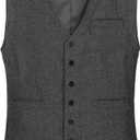 Kids 1920s Costume for Boys Vest Hat Accessories Set Party Cosplay 8-9 Years