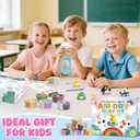 Air Dry Clay Kit for Kids, Modeling Clay for Kids, DIY Model Magic Clay Non-Sticky Soft & Ultra Light with Sculpting Tools, Birthday Christmas Gift for Boys Girls Ages 3 4 5 6 7 8+ (Multicolor)