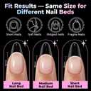UNA GELLA Almond Nail Tips Medium 15 Sizes 300PCS Pre-Etched Gel Acrylic Nail Tips Almond Shape Easy Salon Press On Nails Long-Lasting Hold Full Cover Fake False Nails Snug Fit