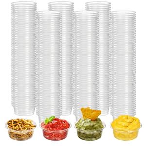 42 pcs Pack Small Gecko Food and Water Cups, 0.5 oz Plastic Gecko Feeding Cup Dish Reptile Feeder Bowls for Lizard Crested Gecko and Small Pets, Ledge Accessories