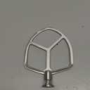 Stainless Steel Flat Beater Compatible for KitchenAid 5plus - 6 Qt Bowl-Lift Stand Mixers, KitchenAid Paddle Attachment, Food Grade Uncoated & Dishwasher Safe