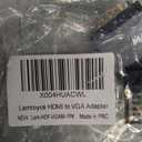 HDMI to VGA Adapter, Uni-Directional HDMI Female (Source) to VGA Male (Screen) Converter Connector, HDMI Computer to VGA Monitor Adapter for Monitor, PC, Raspberry Pi, Desktop, Projector, Roku, Xbox